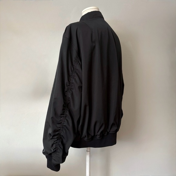 Uniqlo C: Bomber Jacket Black Women’s Large Oversized Minimalist - Picture 6 of 15